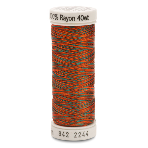 葵　804040 Sulky 40 Wt. Rayon Multi-Color Thread - Old Gold/Black/Red